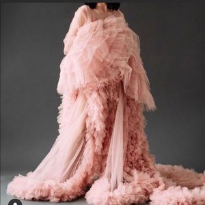 Dusty Pink Tulle Robe